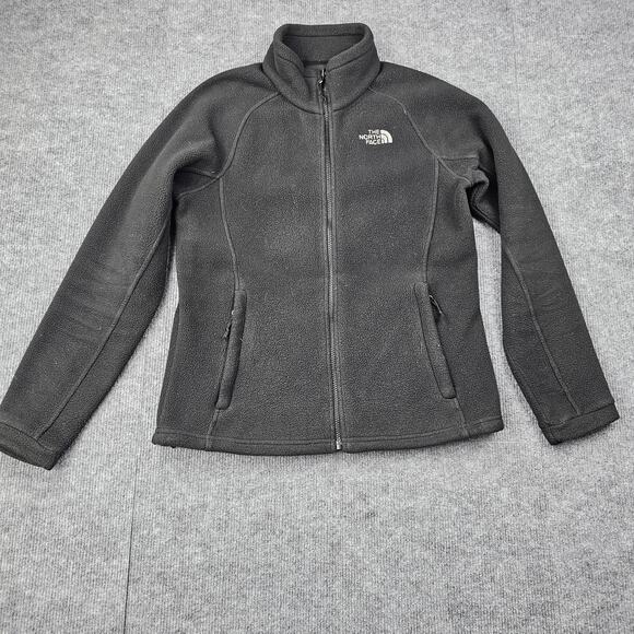 The North Face Jacket Womens Medium Black Full Zip Fleece Zip Outdoor Utility - Picture 1 of 7
